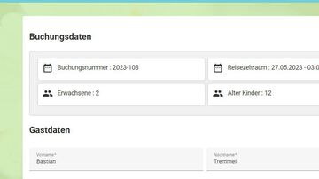 Online Gast-Daten-Erfassung von VAKANZAonline